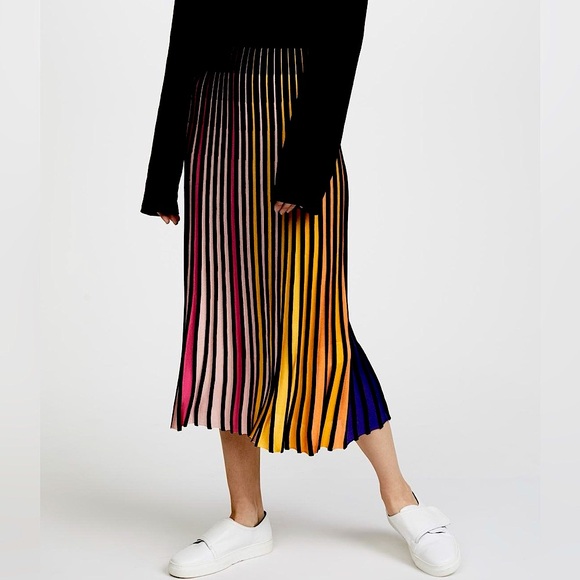 NWT 🆕✨KENZO (Paris) Midi Flare Rib Knit Skirt, NEW✨ - Picture 13 of 17